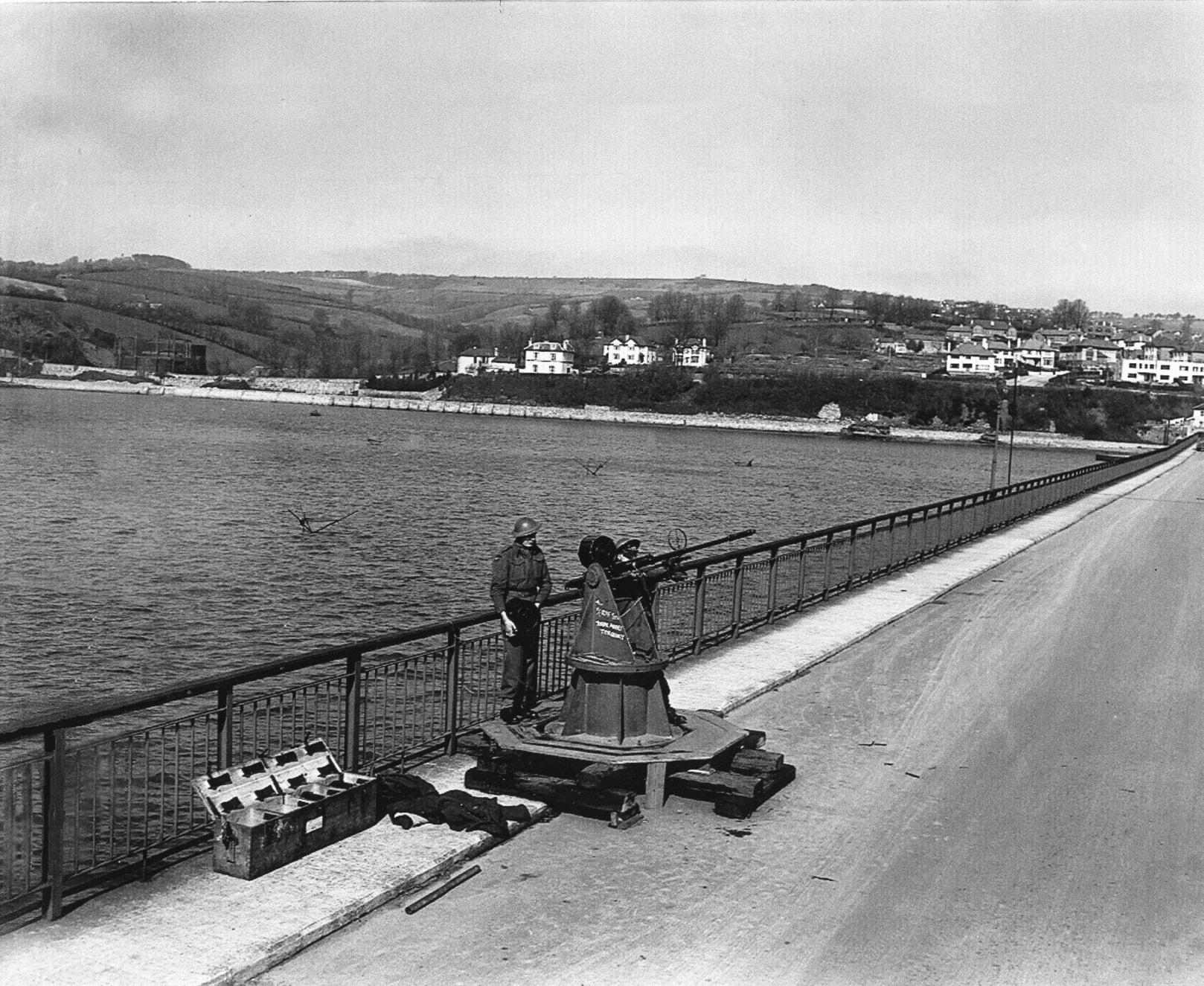Gunner on Shaldon Bridge, Devon