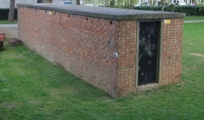 Air Raid Shelter built on the village Green, Shaldon, Devon