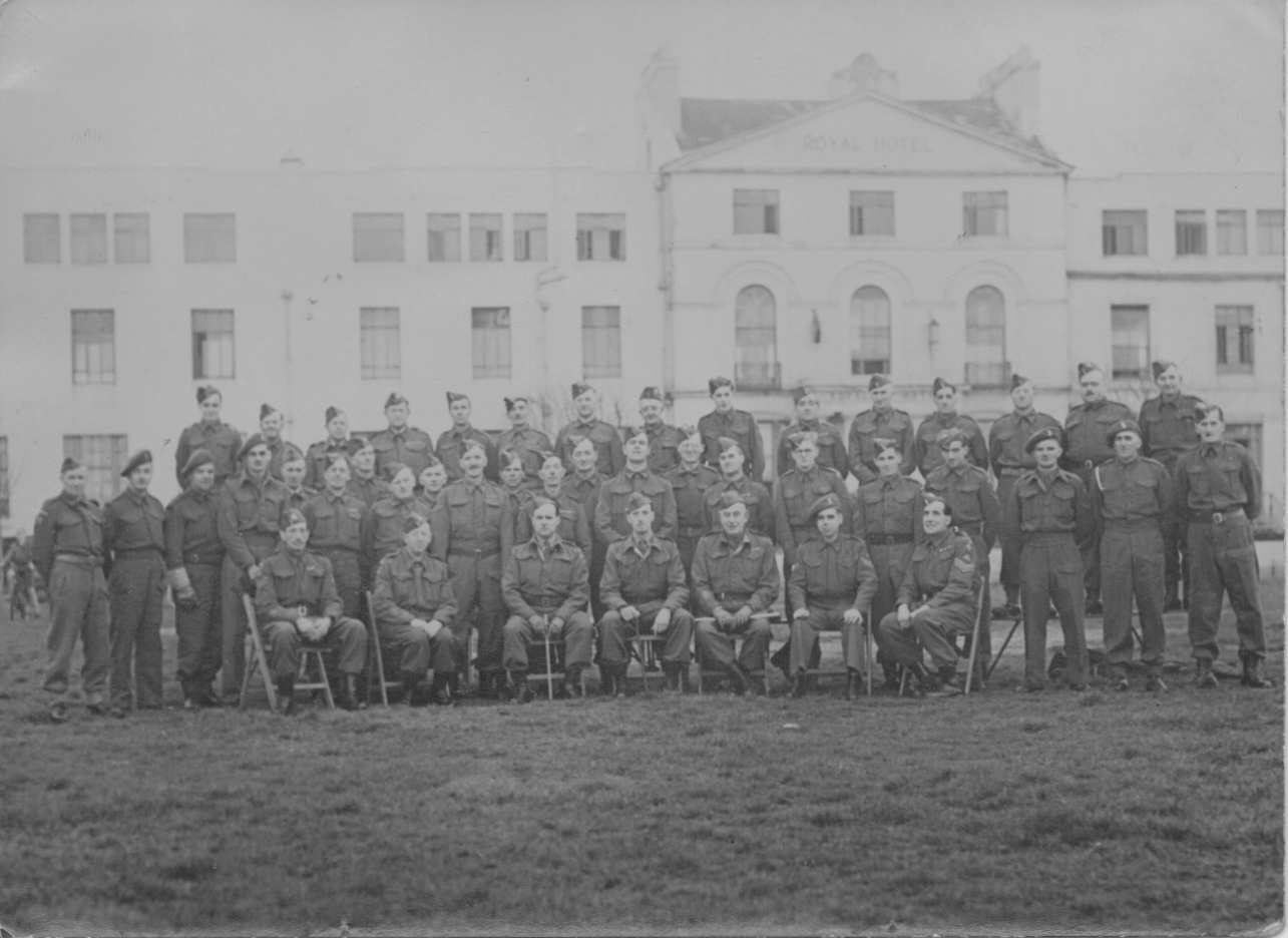 No 17 Platoon R.A. Platoon, Sunday Dec 3rd 1944, The Den, Teignmouth, Devon