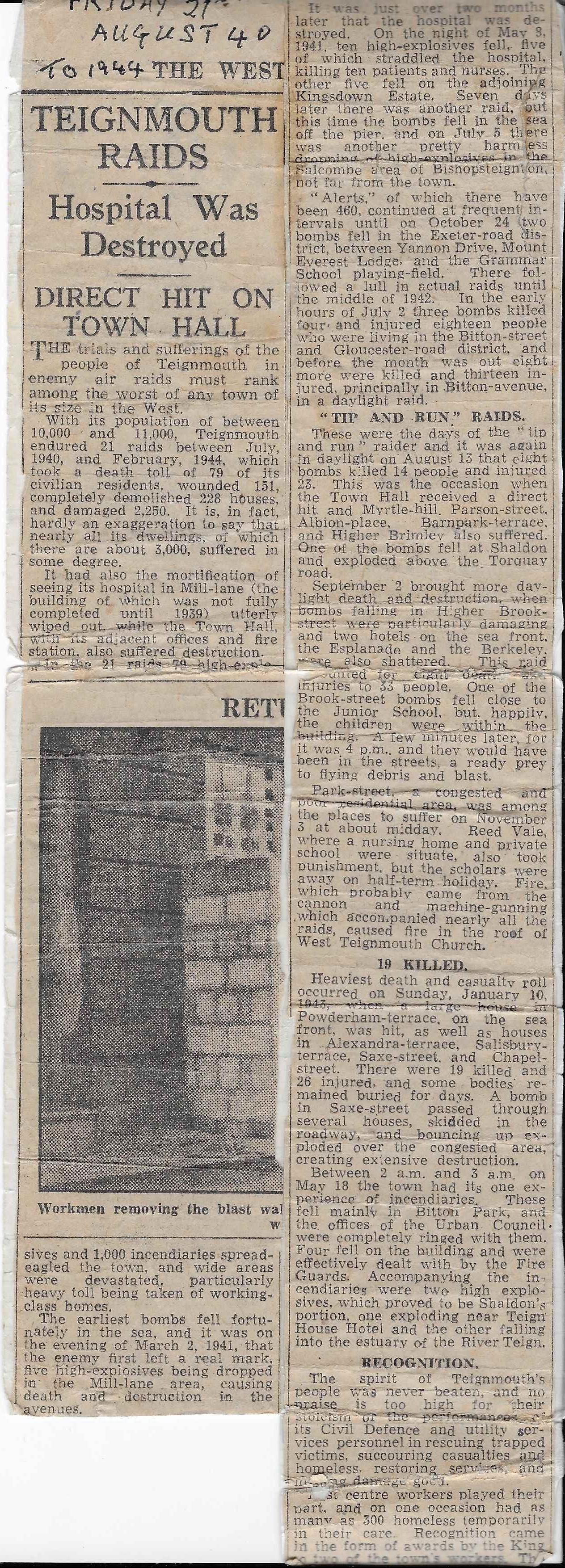 Western Morning News report