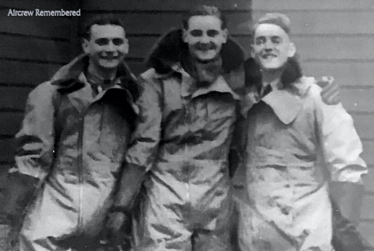 Thought to be the complete crew, Sergeant Collier shown on the left - courtesy Victoria Collier