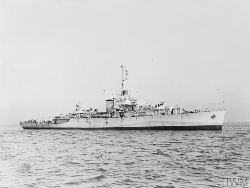 One of the Navy's new frigates - HMS Lagan, 4th of February 1943 © IWM A 14733