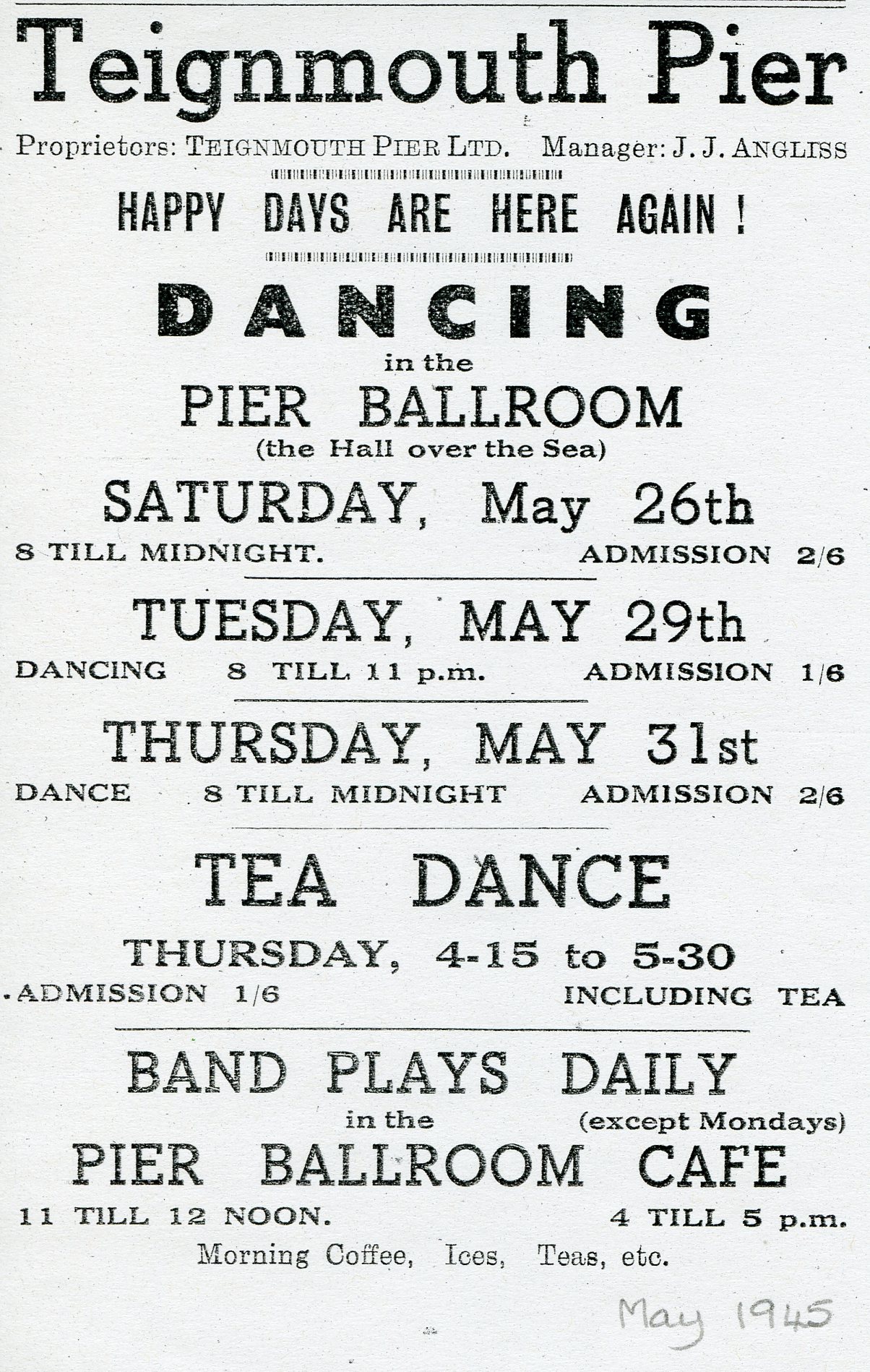 Teignmouth Pier dancing