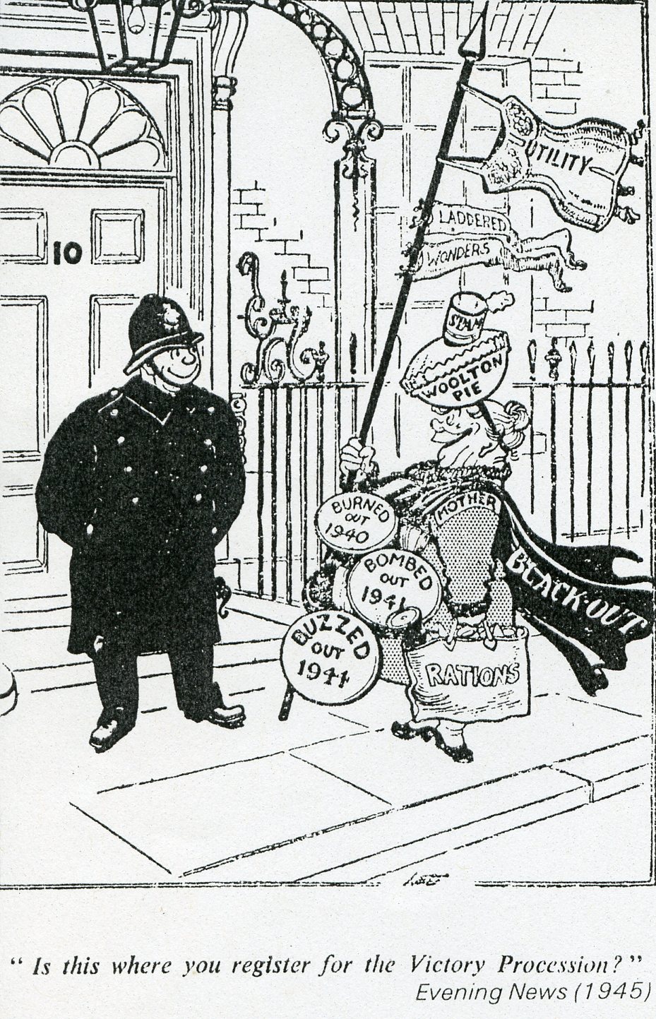 Vivtory in Europe cartoon